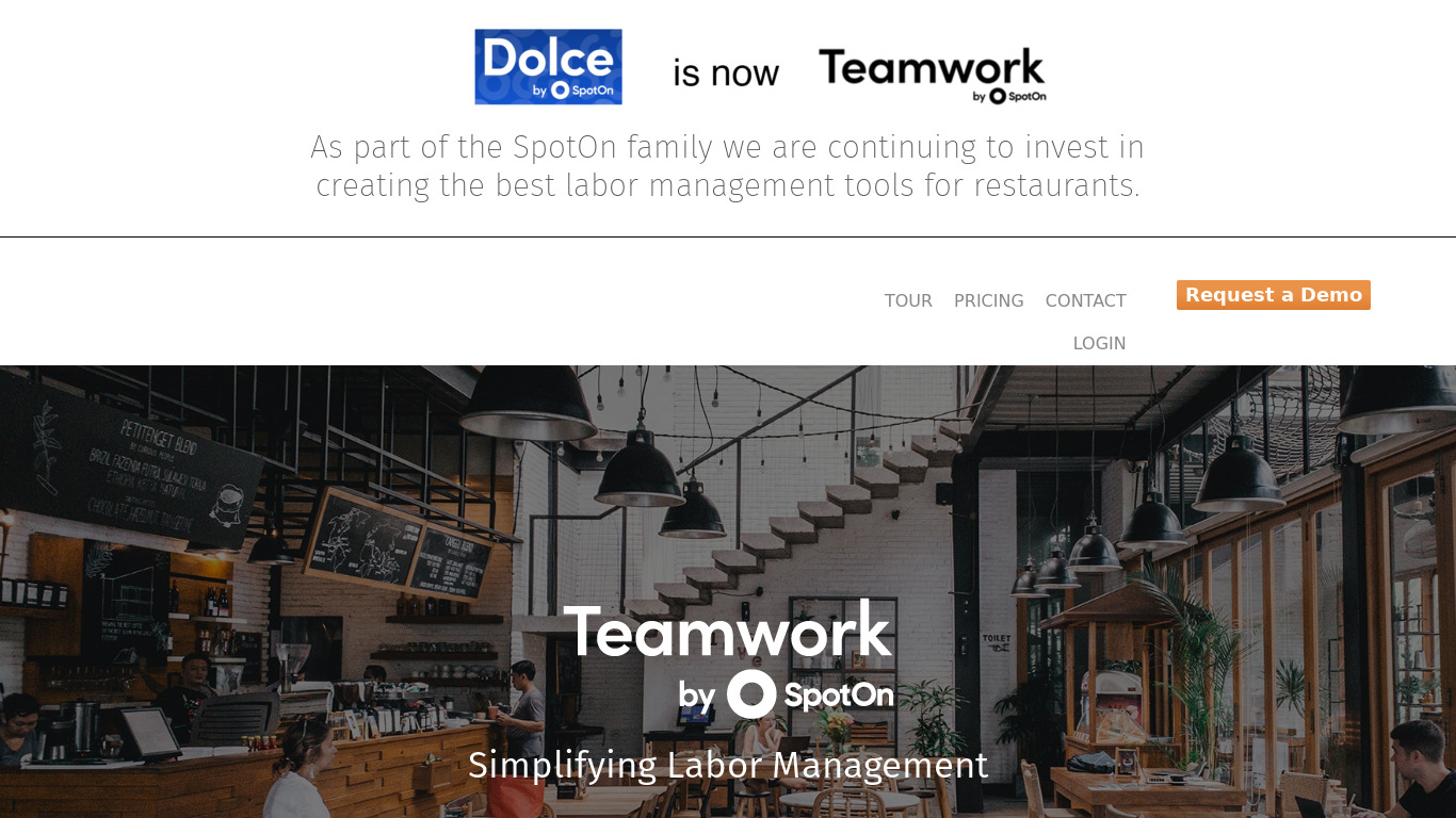 DolceClock Landing page