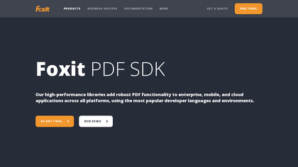 Foxit PDF SDK image