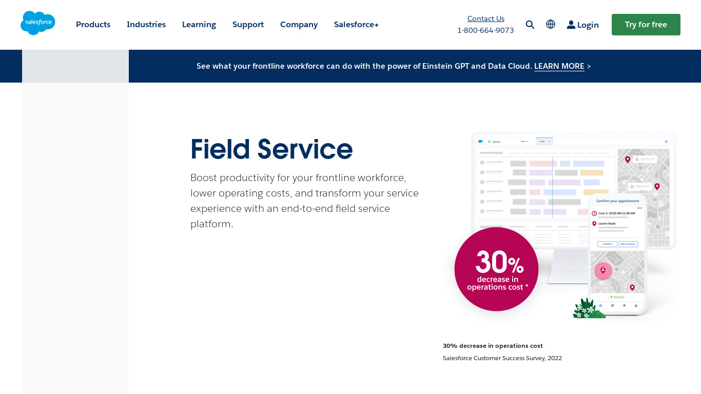 Salesforce IoT Cloud Landing page