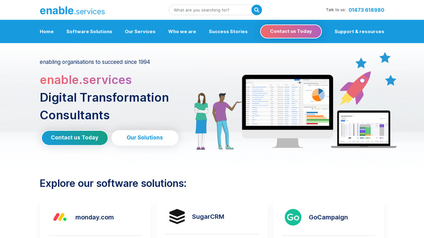 Enable Technologies Landing Page