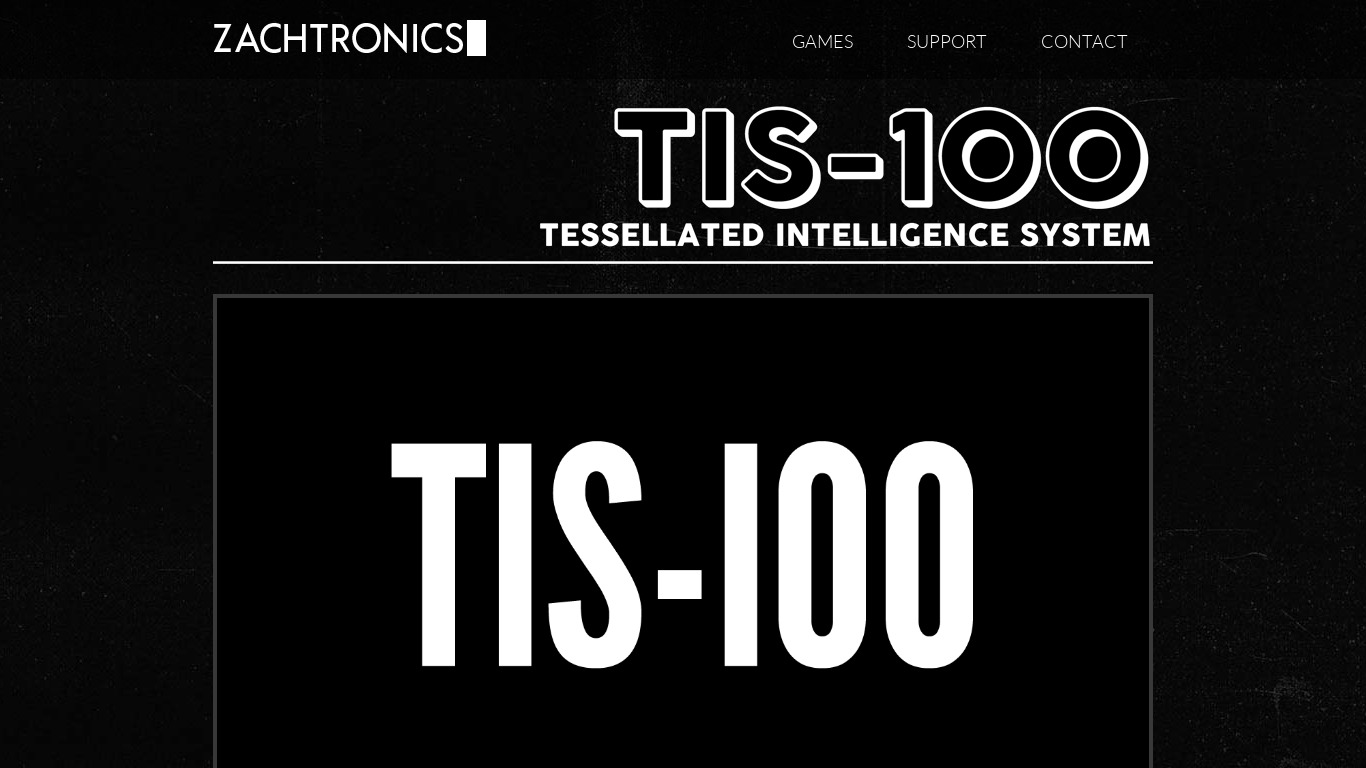 TIS-100 Landing page