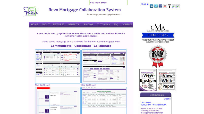 Revo Mortgage Collaboration Landing Page