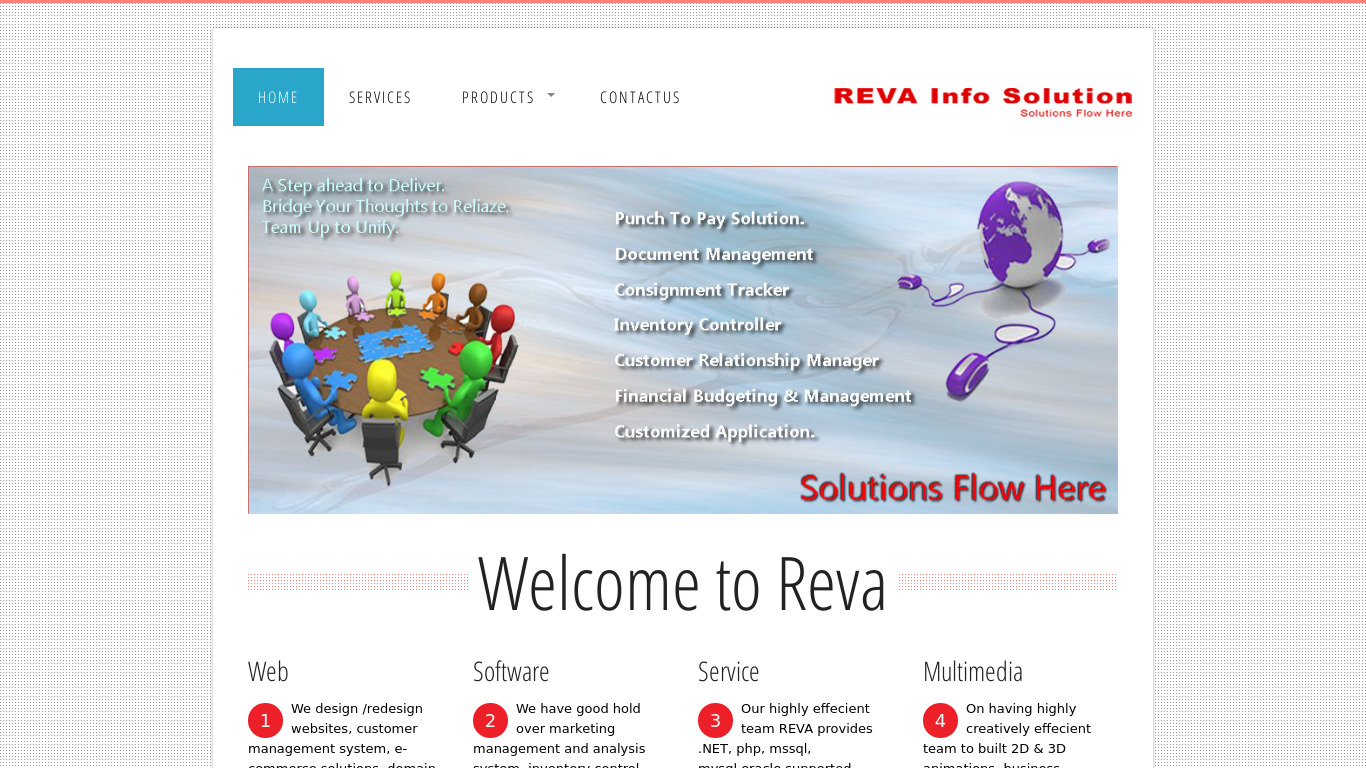 REVA Track Landing page