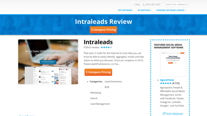 Intraleads Landing Page