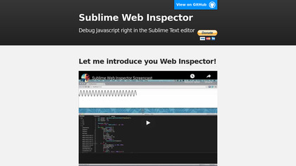 Sublime Web Inspector image