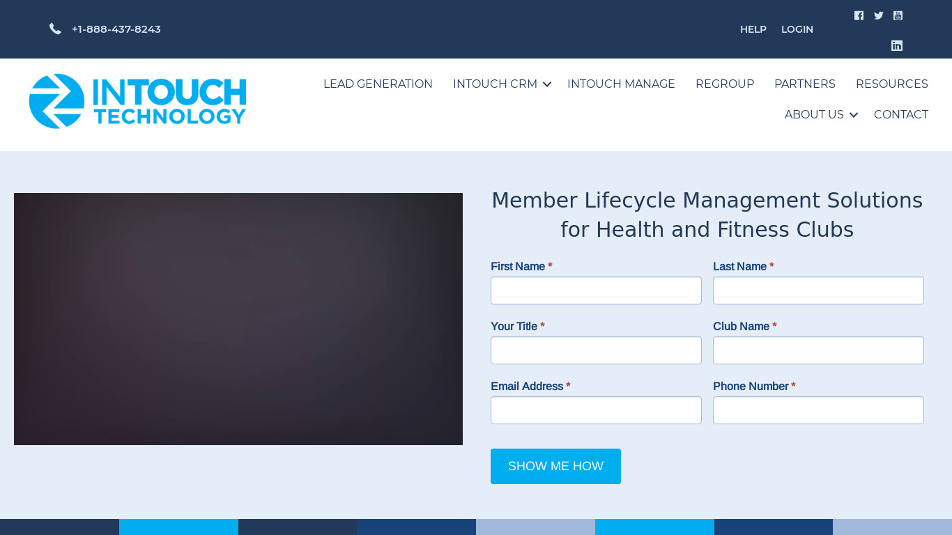 InTouch Technology Landing page