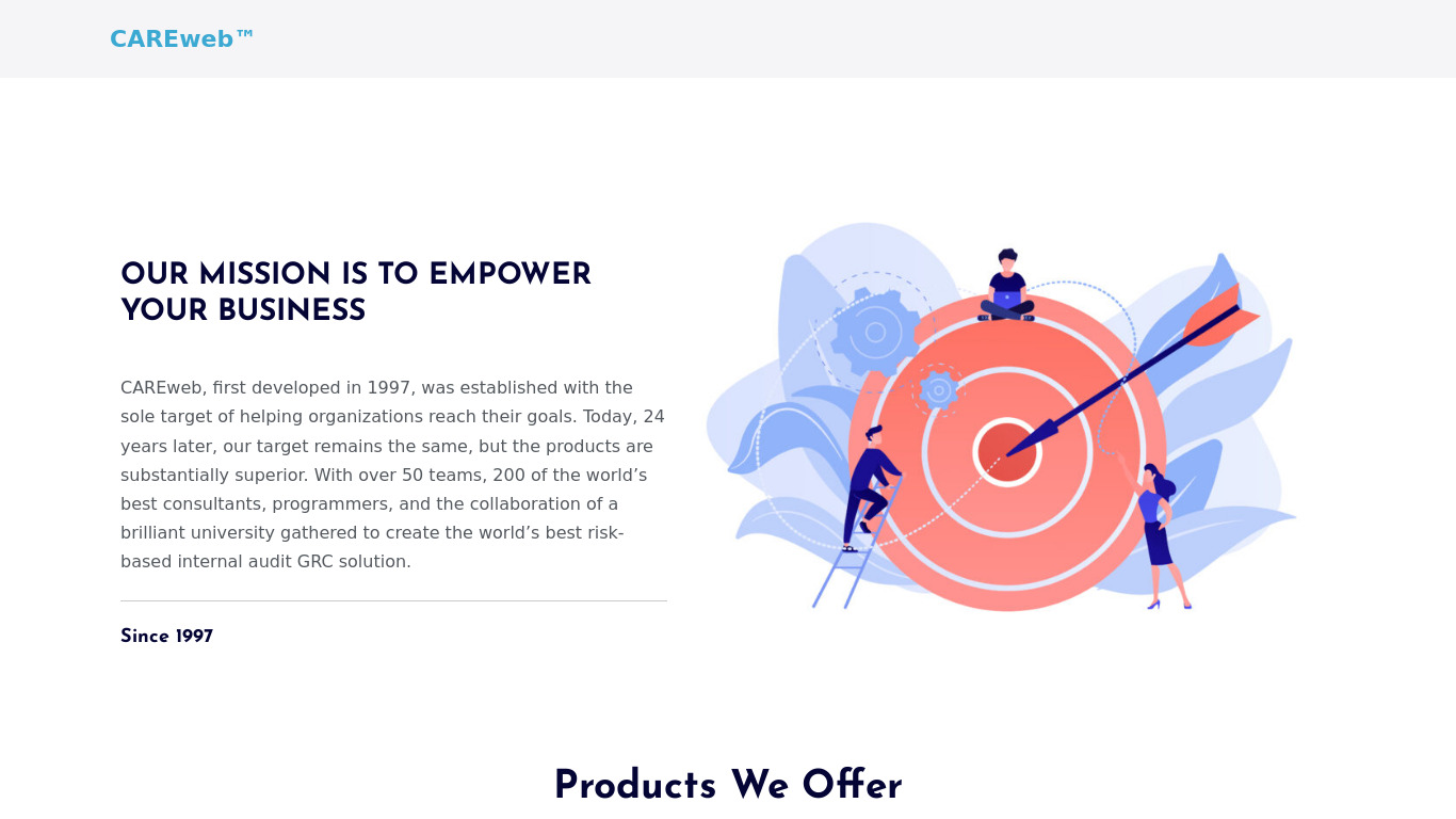 CARE Landing page