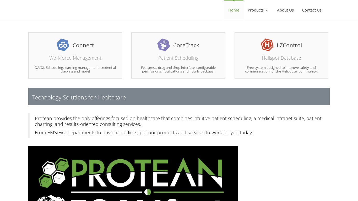CoreStaff Landing page