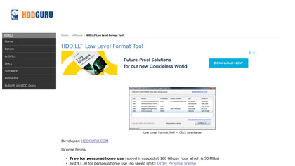HDD Low Level Format Tool image
