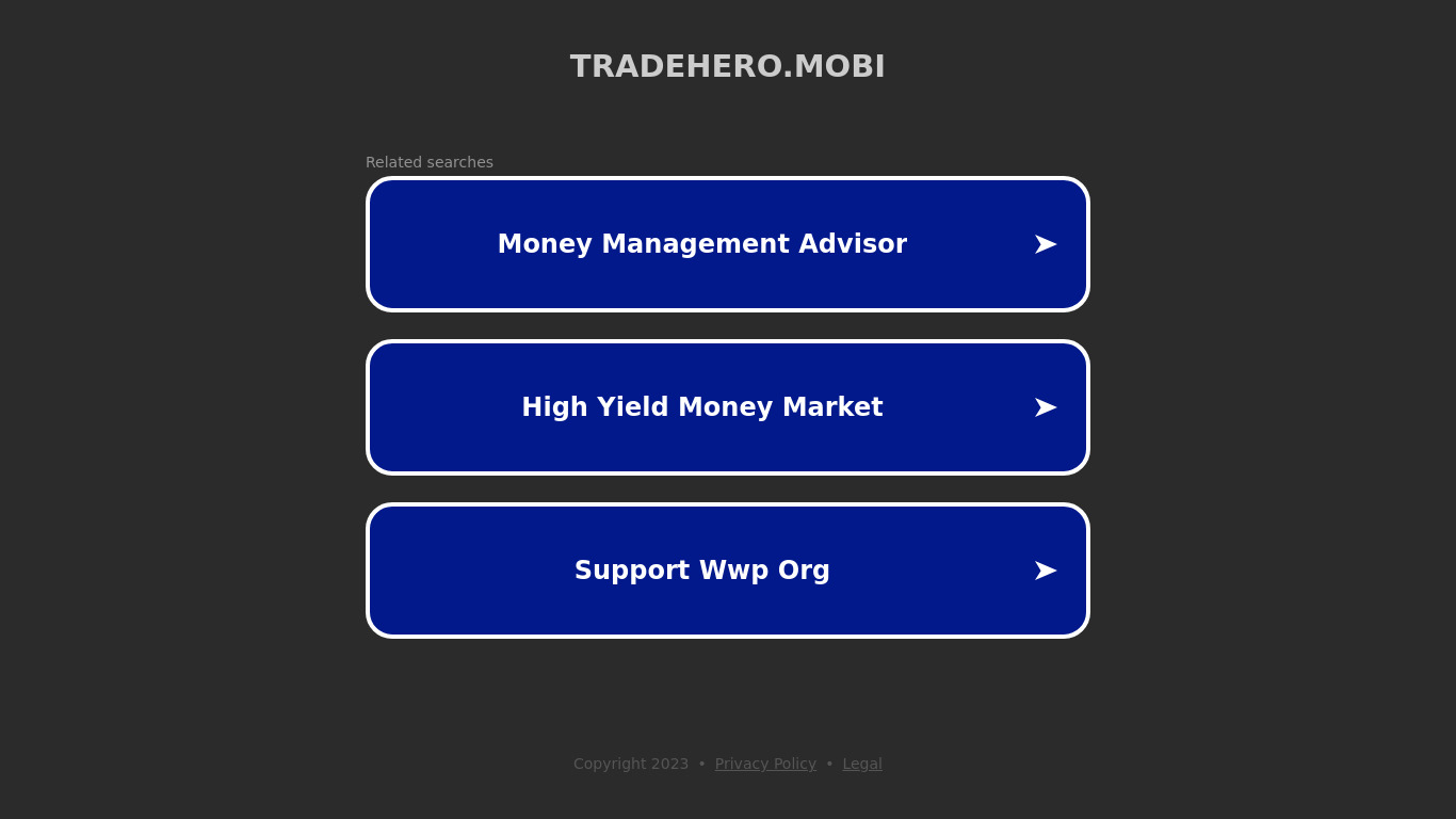 TradeHero Landing page