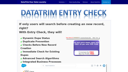 Datatrim Entry Check image