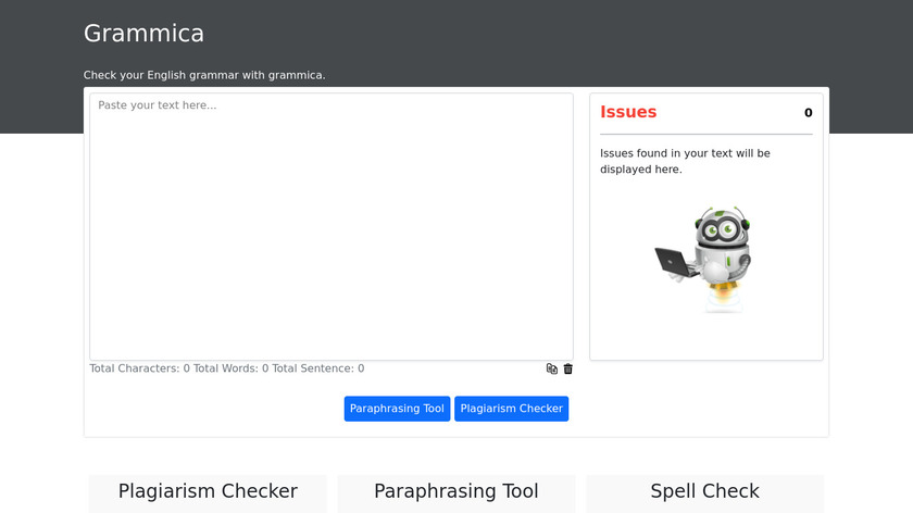 Grammica Landing Page