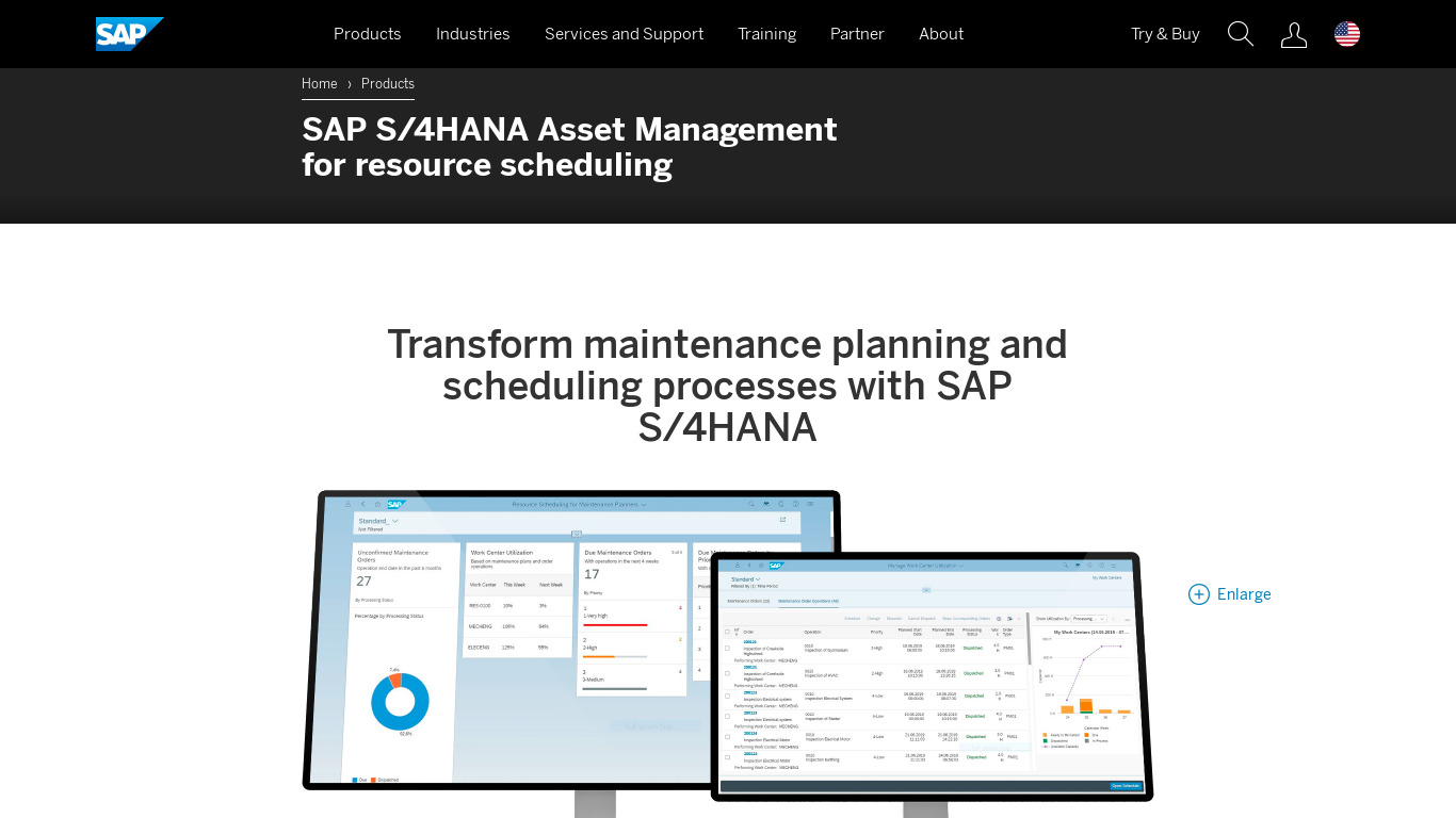 SAP Multiresource Scheduling Landing page