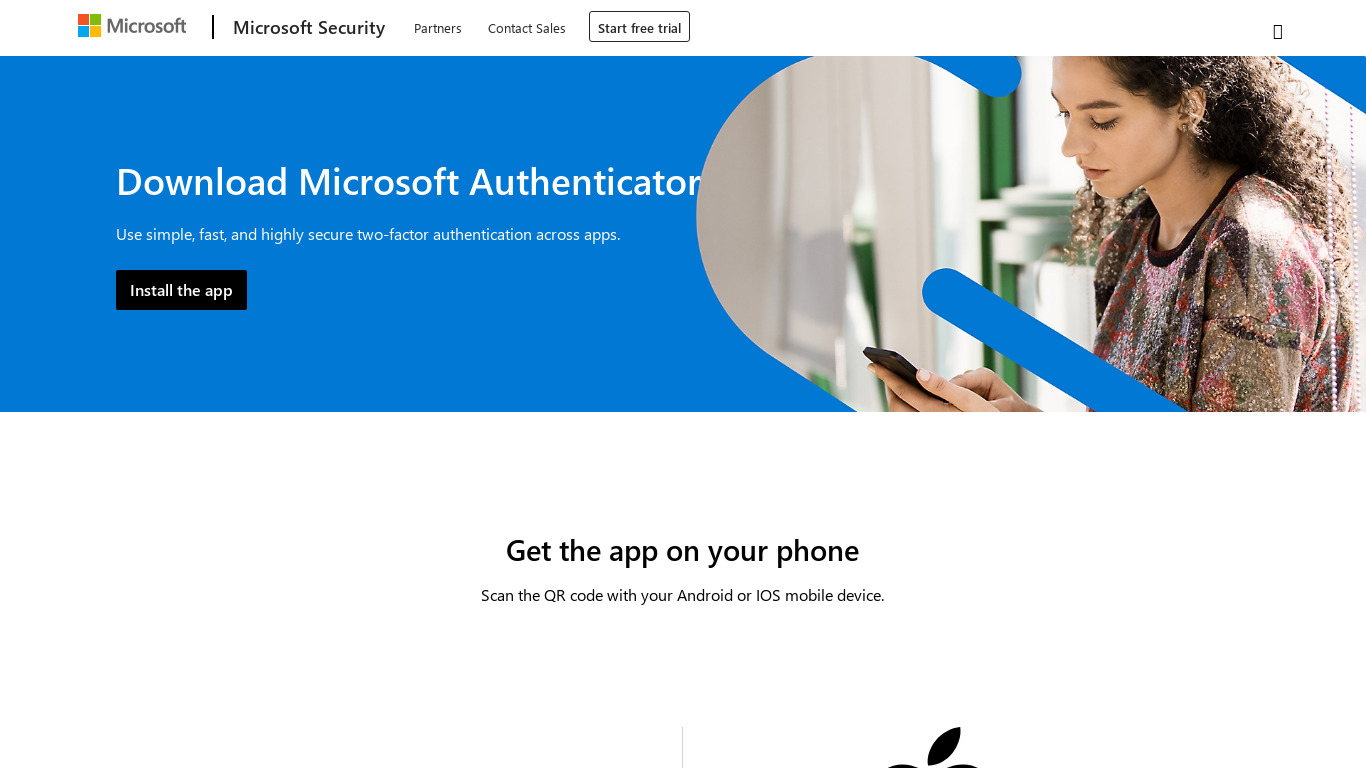 Access Authenticator Landing page
