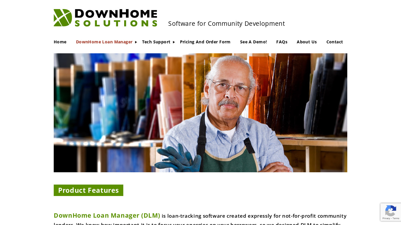 downhomesolutions.com DownHome Loan Manager Landing page