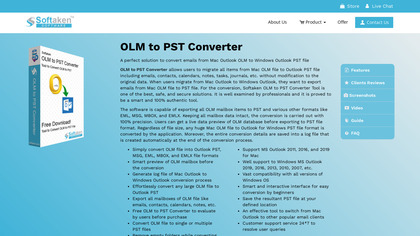 Softaken OLM to PST Converter image