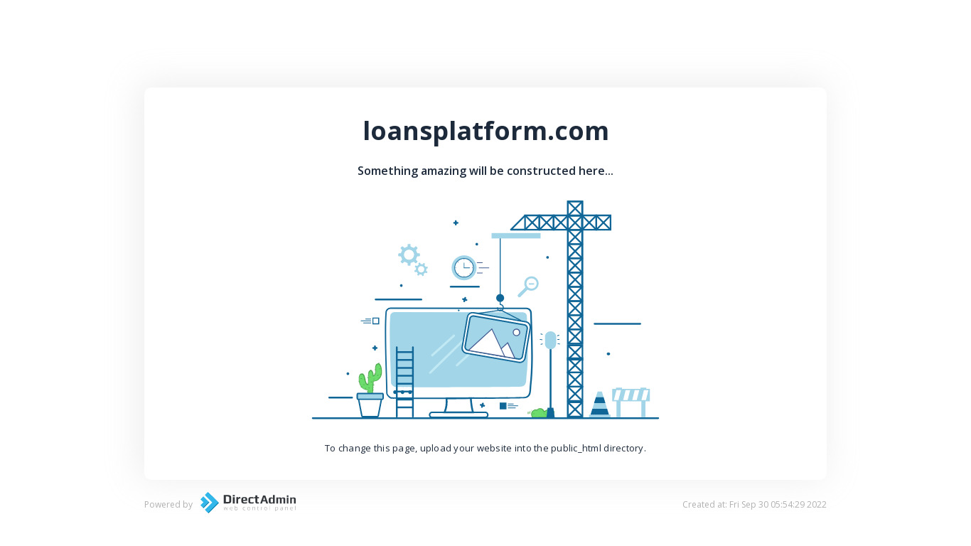 Loans Management System Landing page