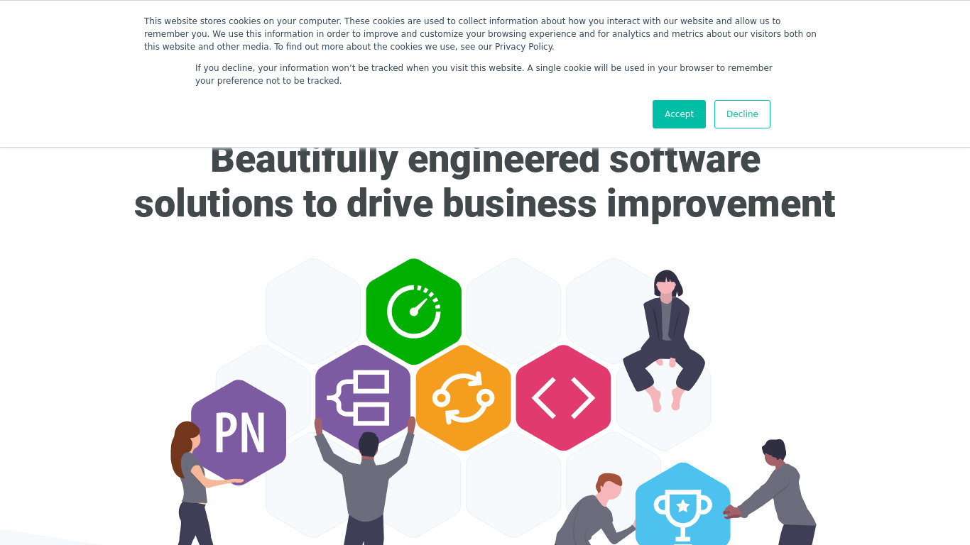 Triaster BPM Software System Landing page