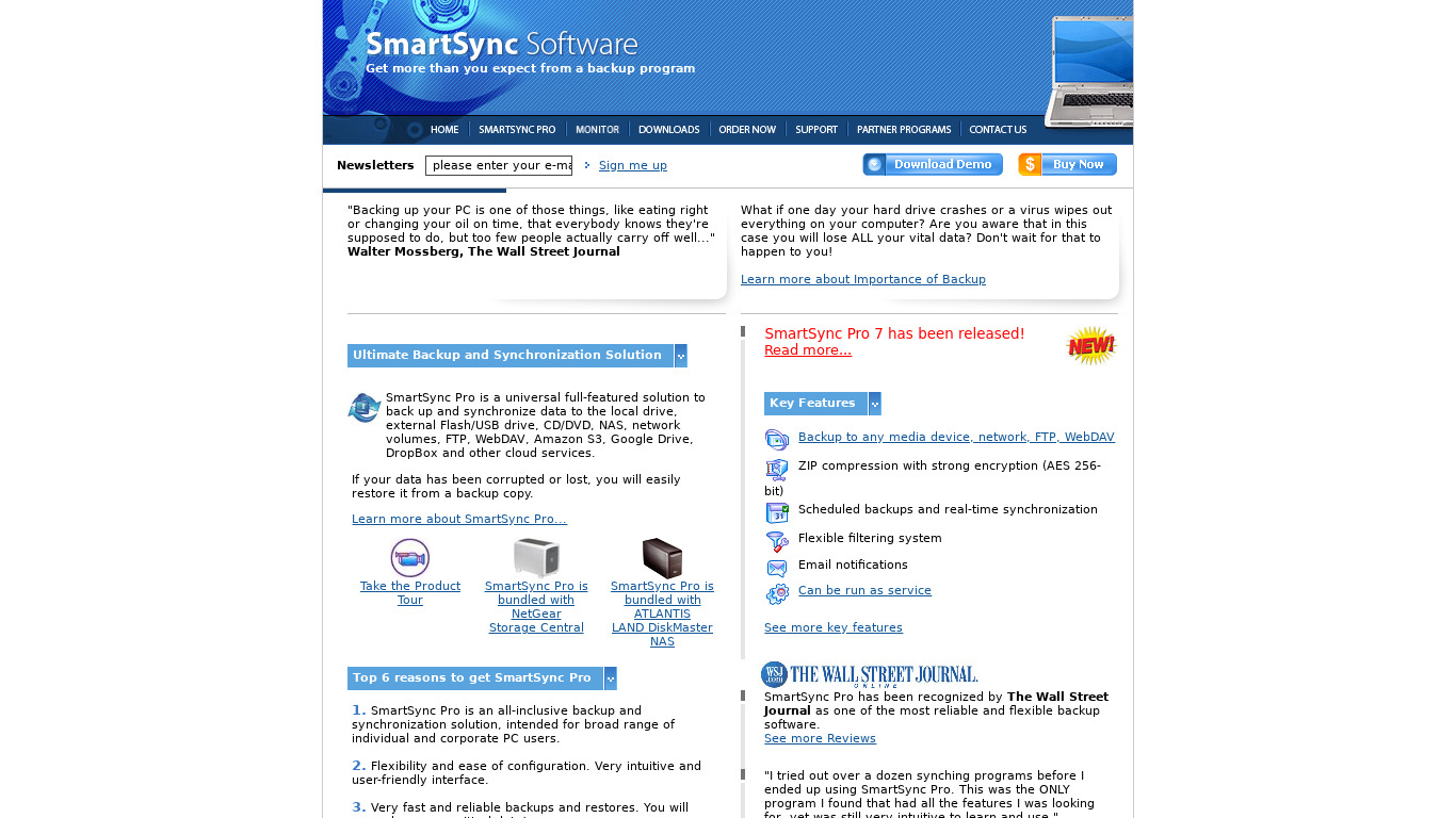 SMSync Landing page