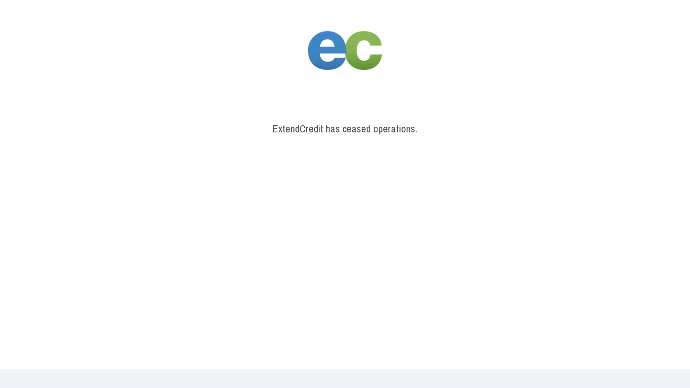 ExtendCredit.com Landing page