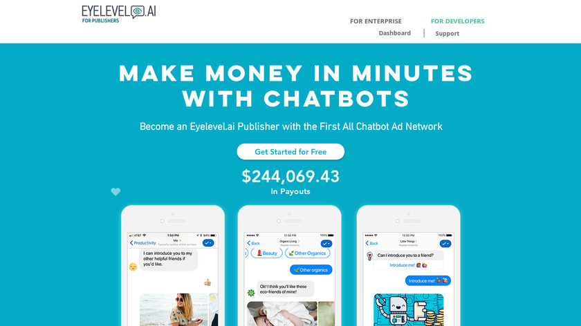 Cashbot.ai v2 Chatfuel Integration Landing Page