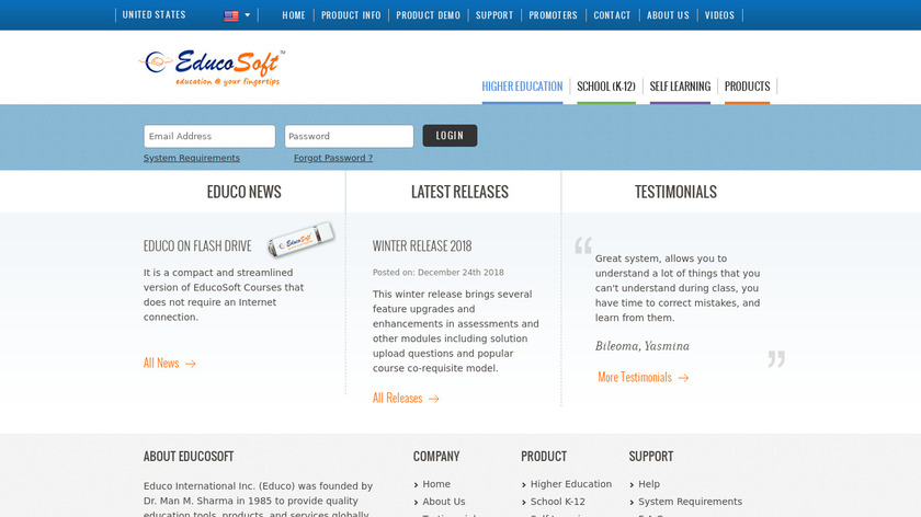 EDUCO Landing Page