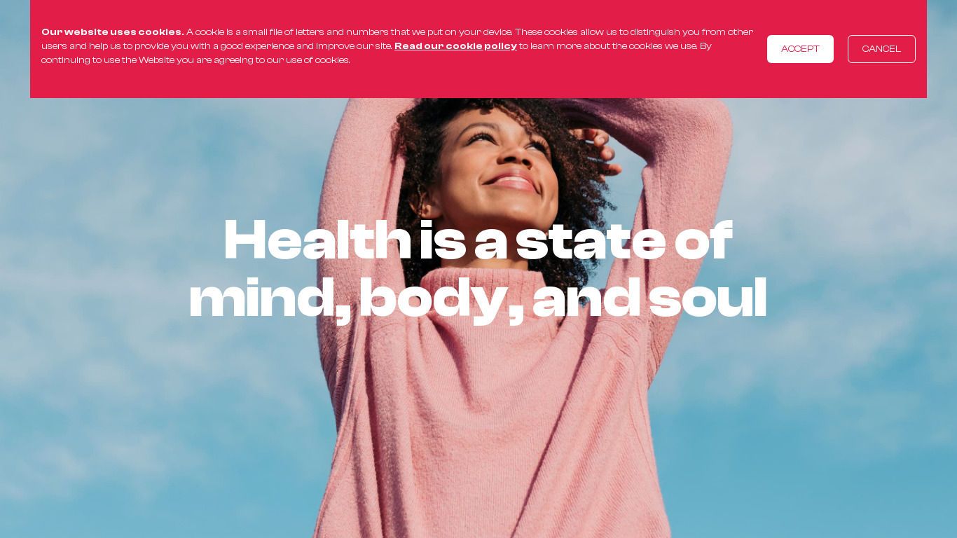 Concentric Health Experience Landing page