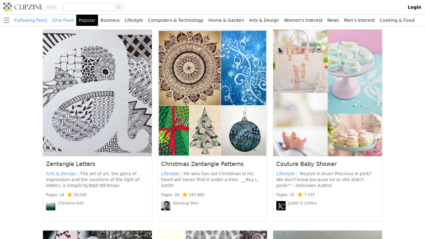 Clipzine.me Landing Page
