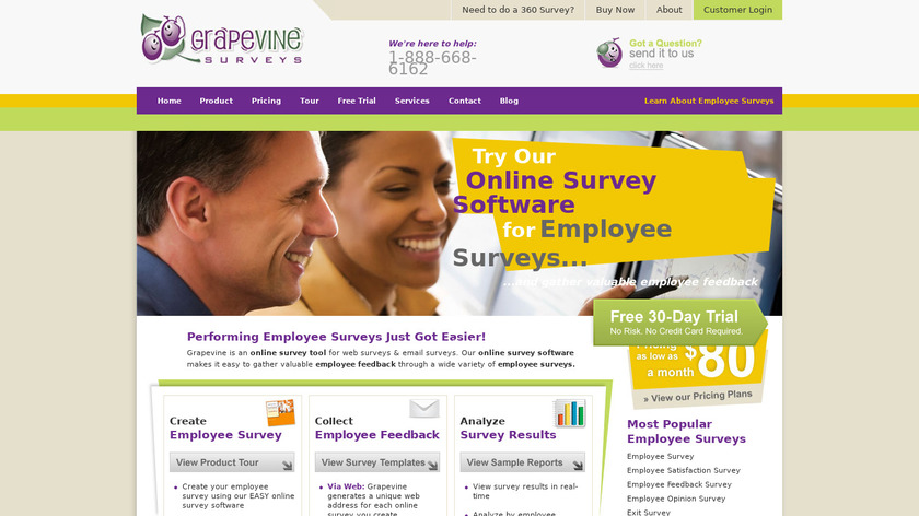 Grapevine Surveys Landing Page