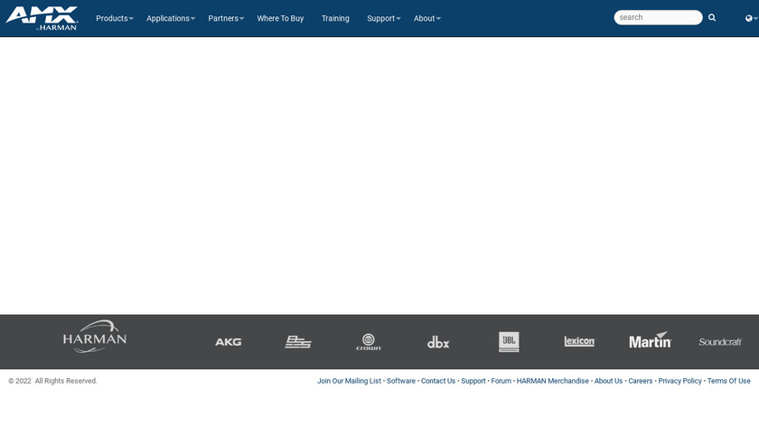AMX Resource Management Suite Landing Page