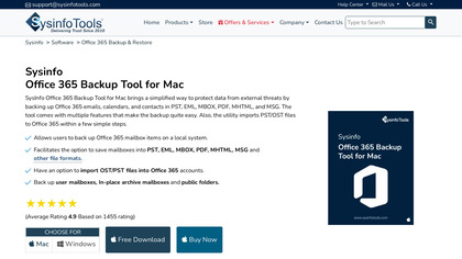 SysInfoTools Office365 Backup for Mac image