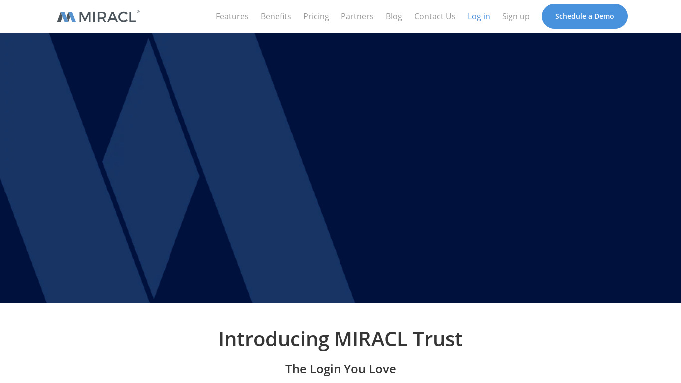 Miracl Landing page