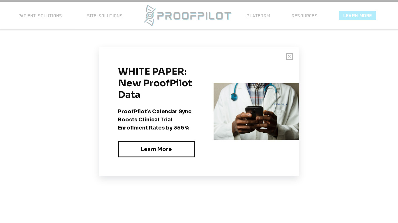ProofPilot Landing page