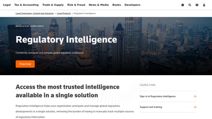 Thomson Reuters Regulatory Intelligence image