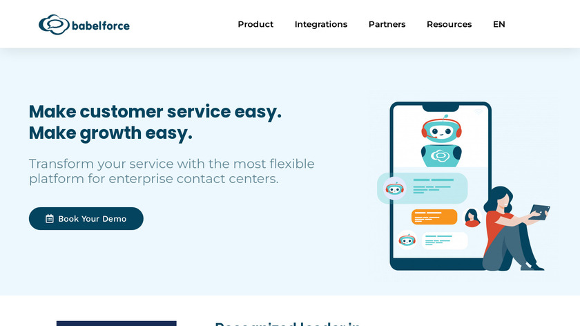 babelforce Landing Page