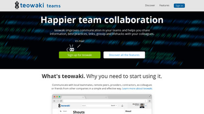 Teowaki teams screenshot
