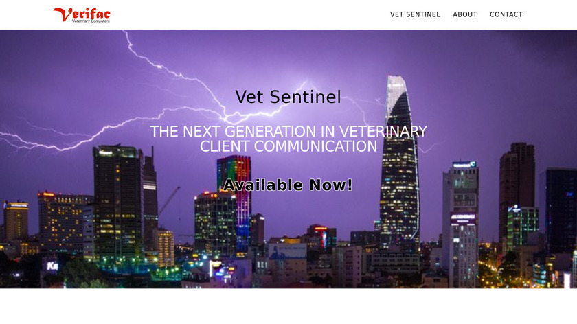 Vet Sentinel Landing Page