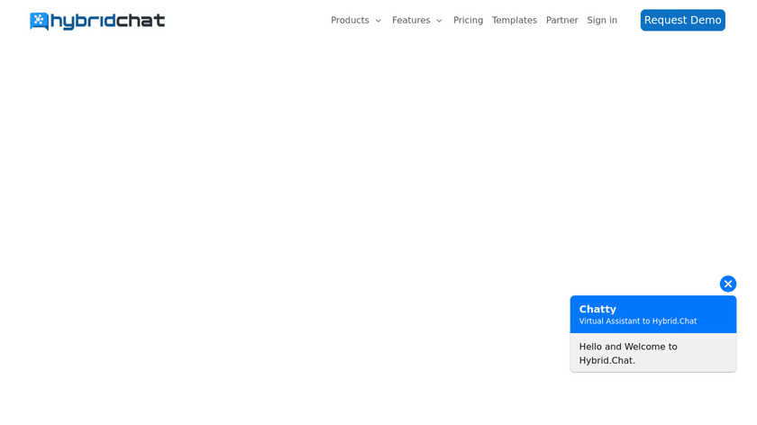 Hybrid Chat Landing Page