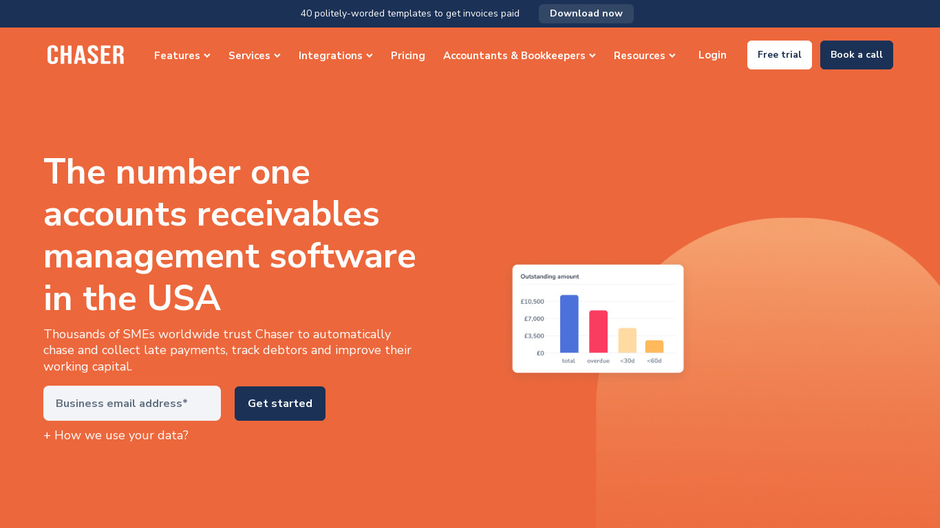 Chaser Landing page