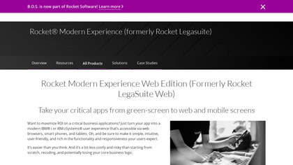 Rocket LegaSuite Web screenshot