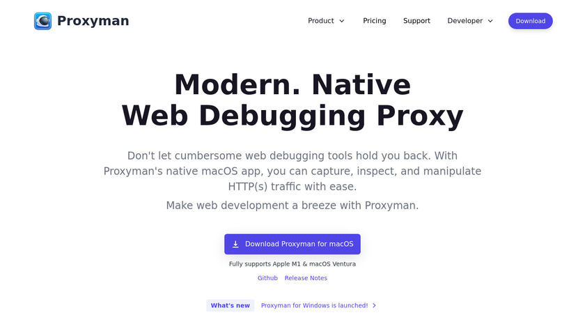 Proxyman.io Landing Page