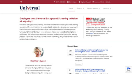 Universal Background Screening image