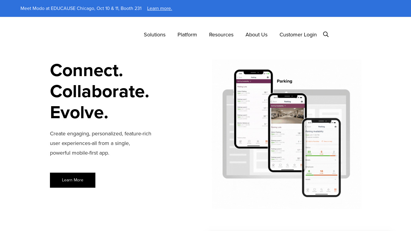Modo Labs Landing page