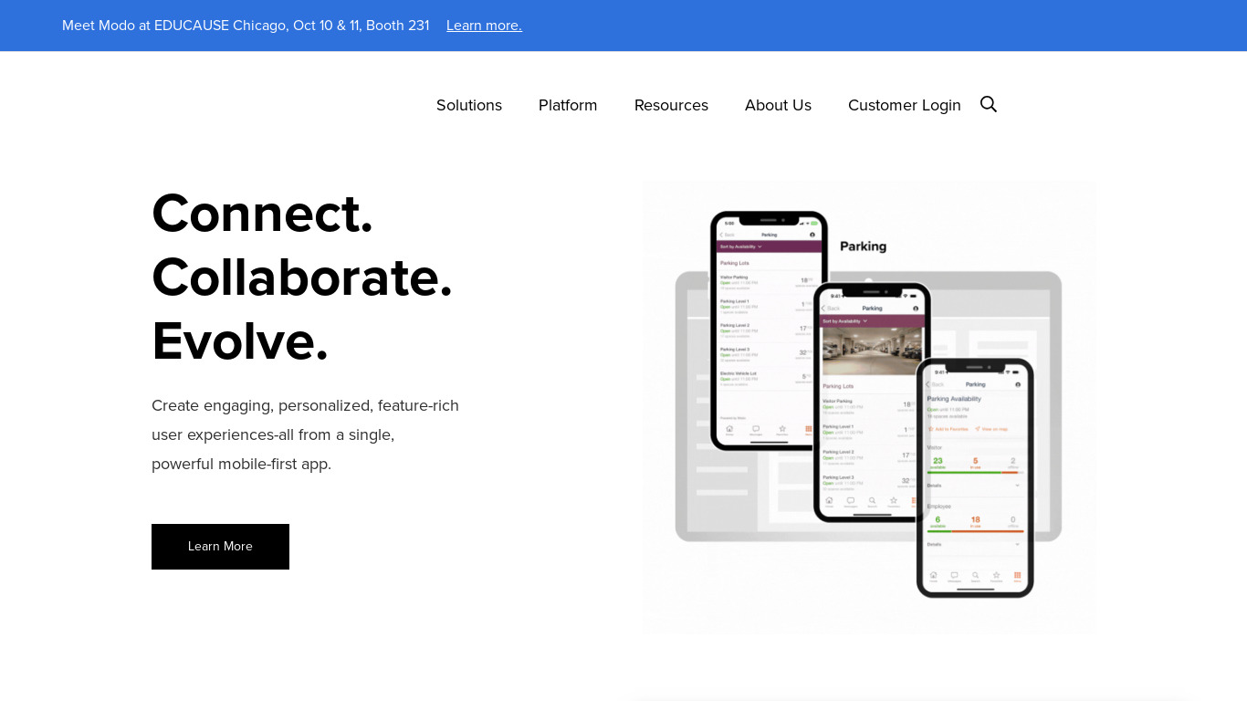 Modo Labs Landing page