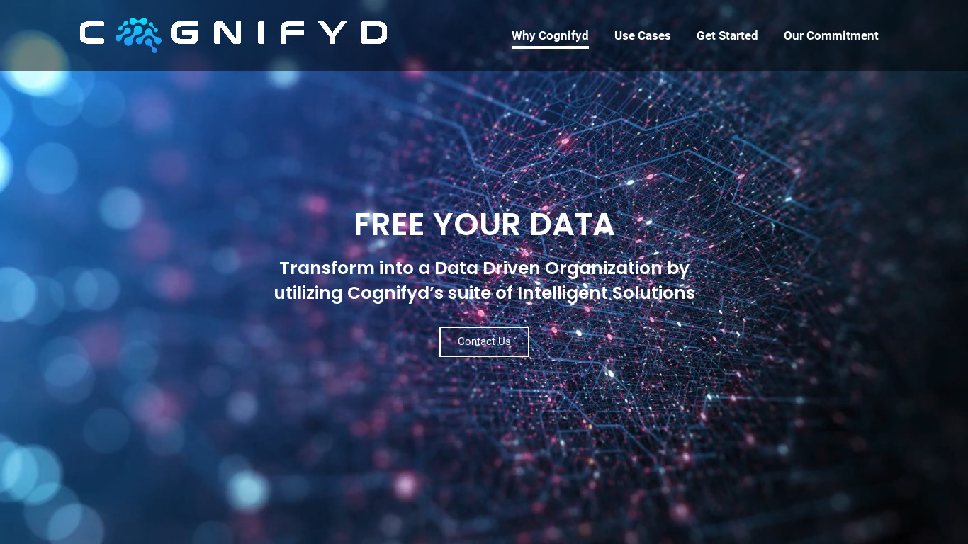 Cognifyd Landing page