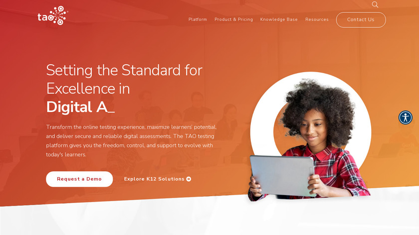 TAO Testing Landing Page