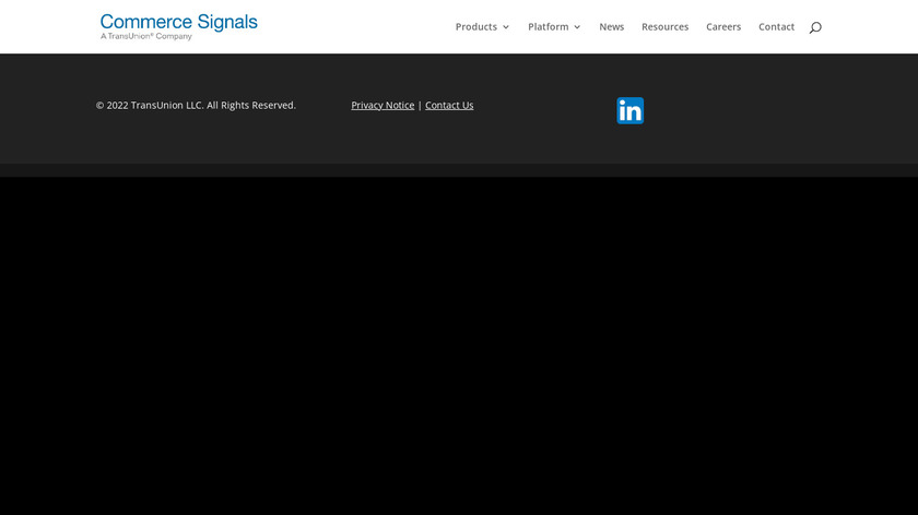 Commerce Signals Landing Page