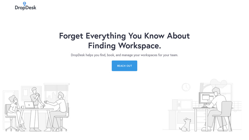 DropDesk Landing Page