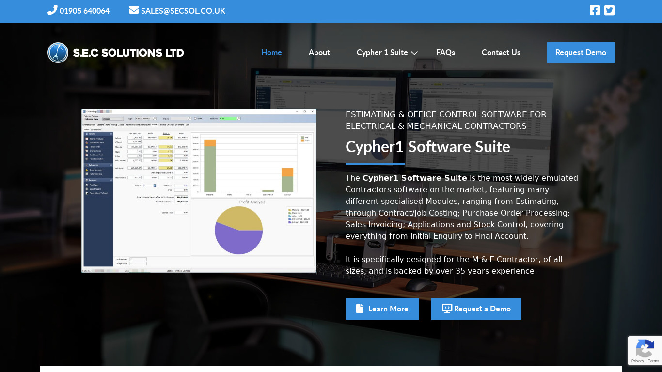 Cypher1 Landing page