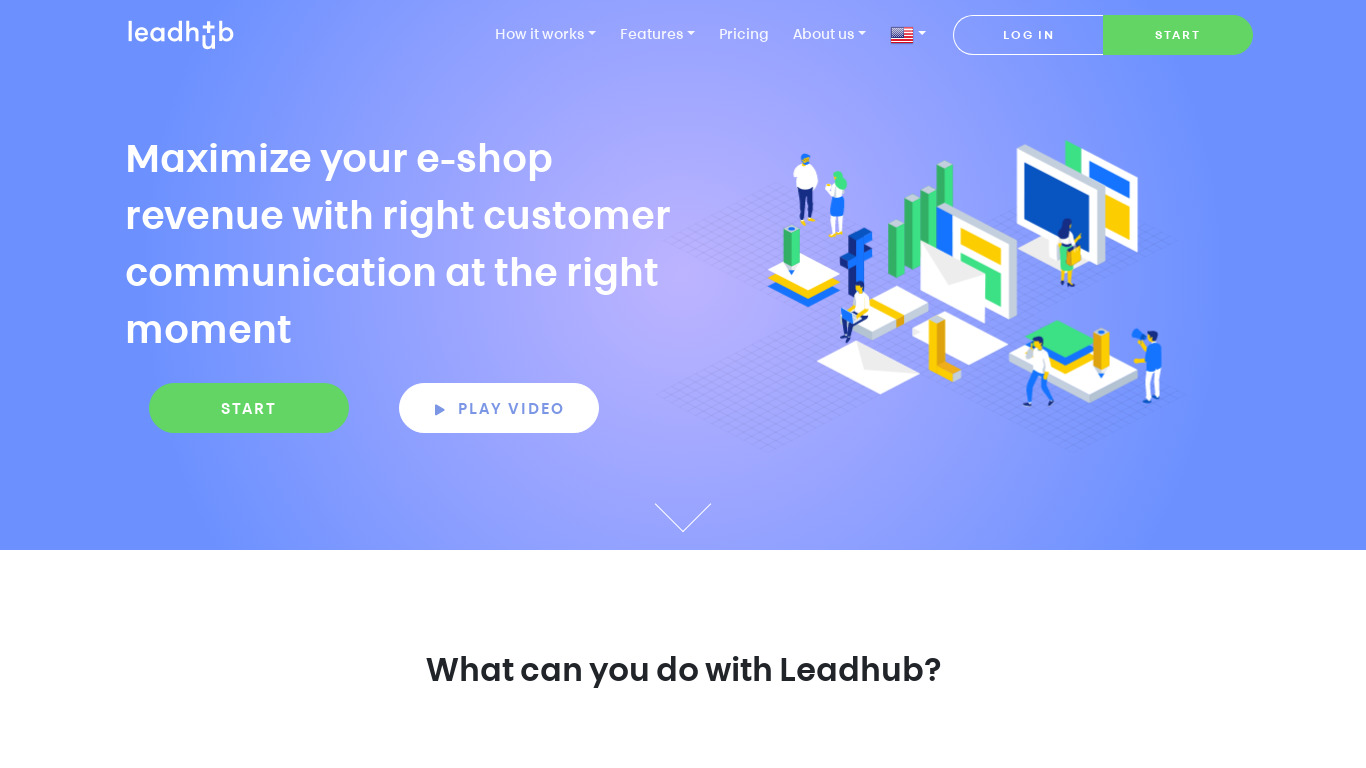 LeadHub Landing page